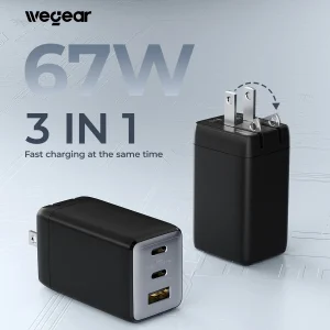 USB C charger 3-Port GaN Fast