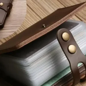 Leather ID Passport Card Wallet