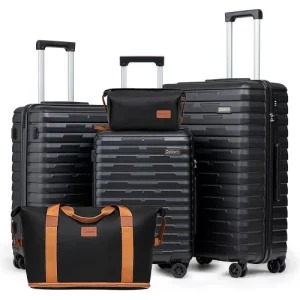 5 Piece Suitcases with Wheels
