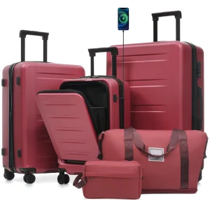 Luggage Sets 5 Piece Hardside